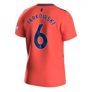 Lacne Muži Futbalové dres Everton James Tarkowski #6 2023-24 Krátky Rukáv - Preč